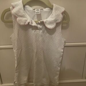 TBBC scalloped collared tank